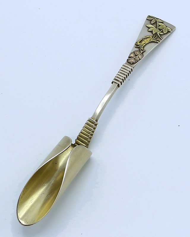 Shiebler applied metals antique sterling cheese scoop